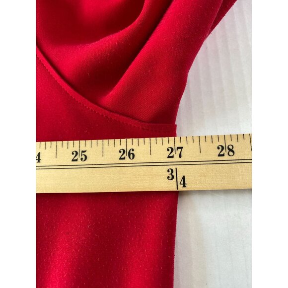 Chicos Red Open Front Long Line Drapey Cardigan Duster Jacket  Chico Size 4 (22) - Picture 6 of 10